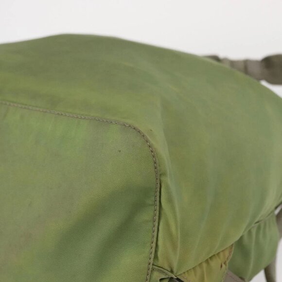 PRADA Backpack Nylon Green Silver Auth bs31165 main image 13